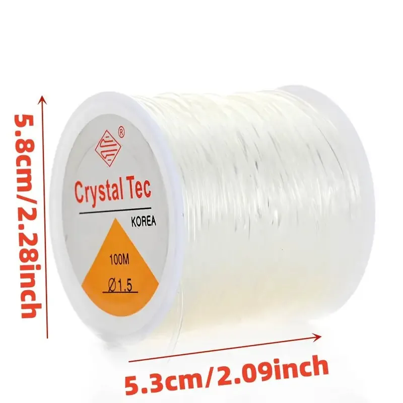 0.5-1.5mm Elastic Cord String Transparent Elastic Thread For Jewelry Making Diy Bracelet Necklace Beaded Accessories