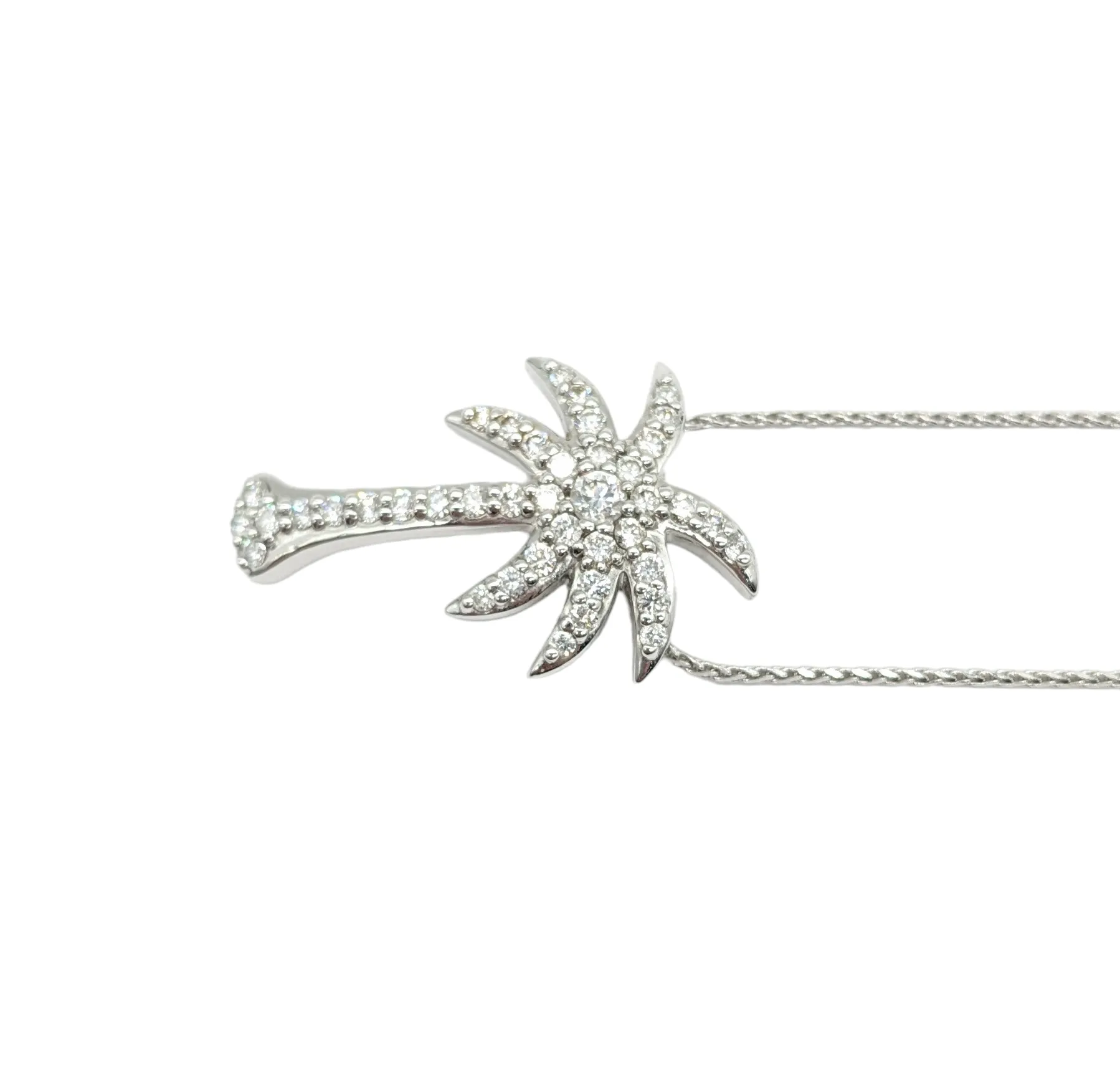 1.25 Carat Diamond Palm Tree Pendant