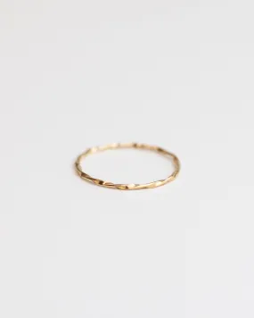 14k Twisted Stacker Gold Ring