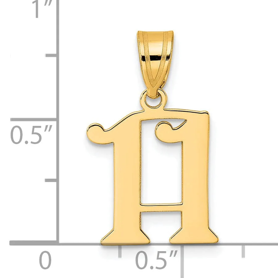 14k Yellow Gold Polished Finish Number 11 Charm Pendant