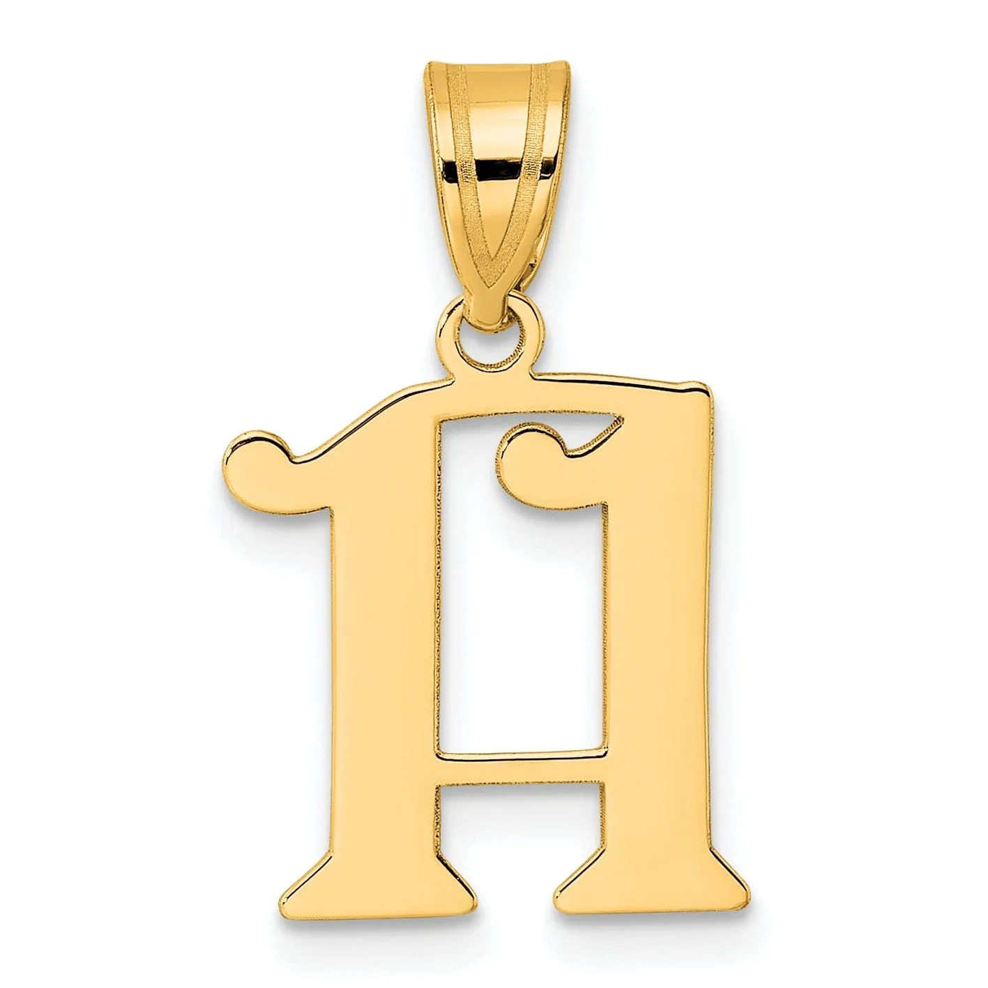 14k Yellow Gold Polished Finish Number 11 Charm Pendant