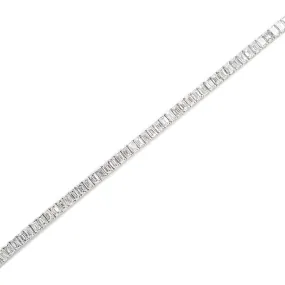 18K White Gold Diamond Tennis Bracelet, 13.4 grams