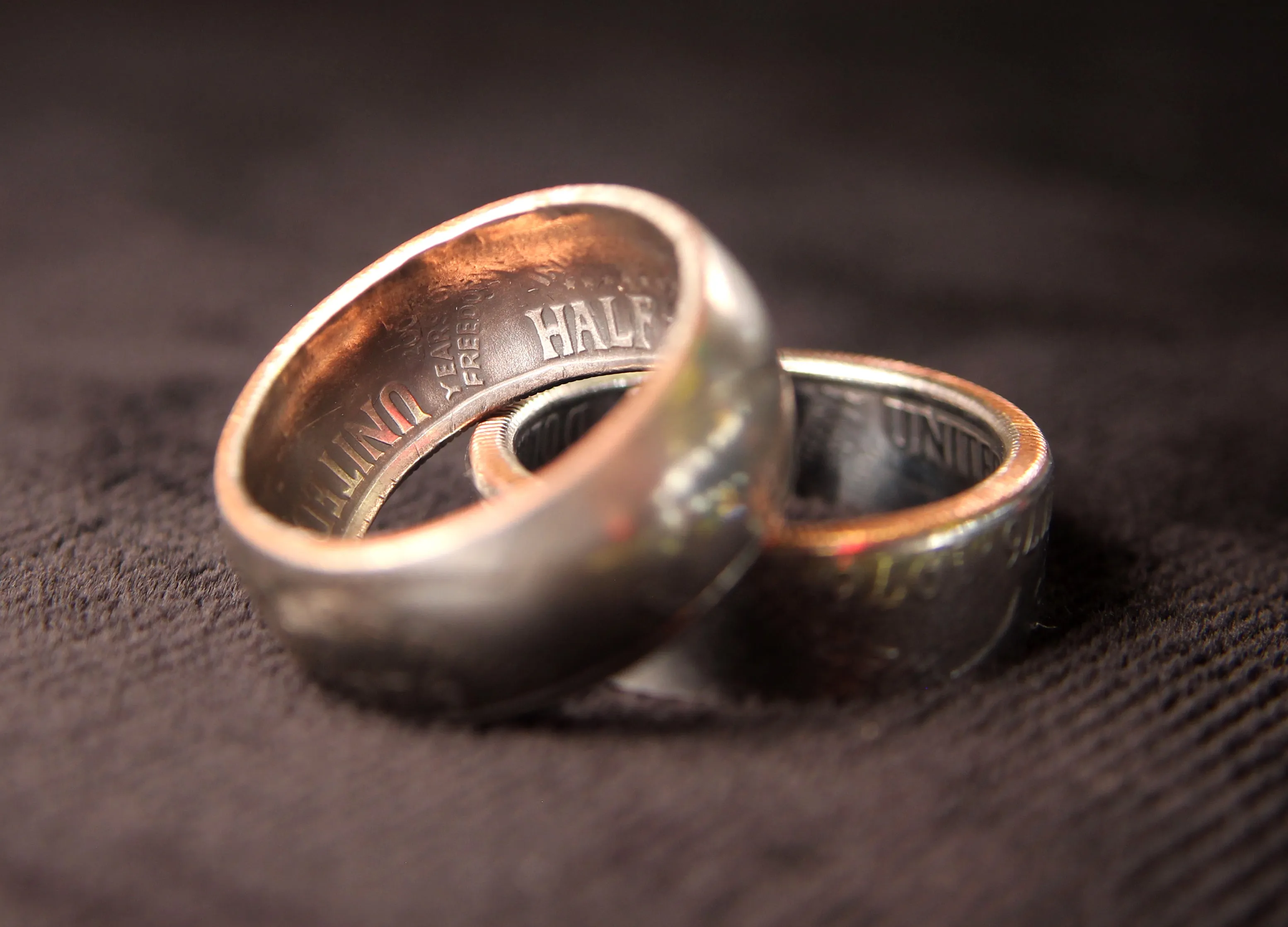 1976 Bicentennial Half Dollar Coin Ring