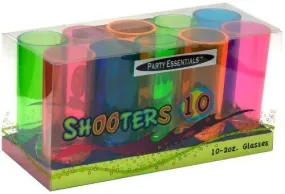 2 Oz Neon Boxed Shooter Glasses