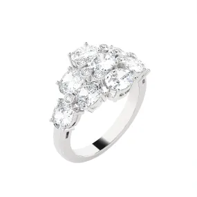 3 1/4 ctw Oval Lab Grown Diamond Ring