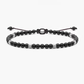 4mm "Macramé" Bracelet (Black Onyx)