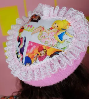 90's anime Beret