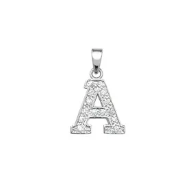 Acotis Silver Pendant Zirconia Initial G6124/A