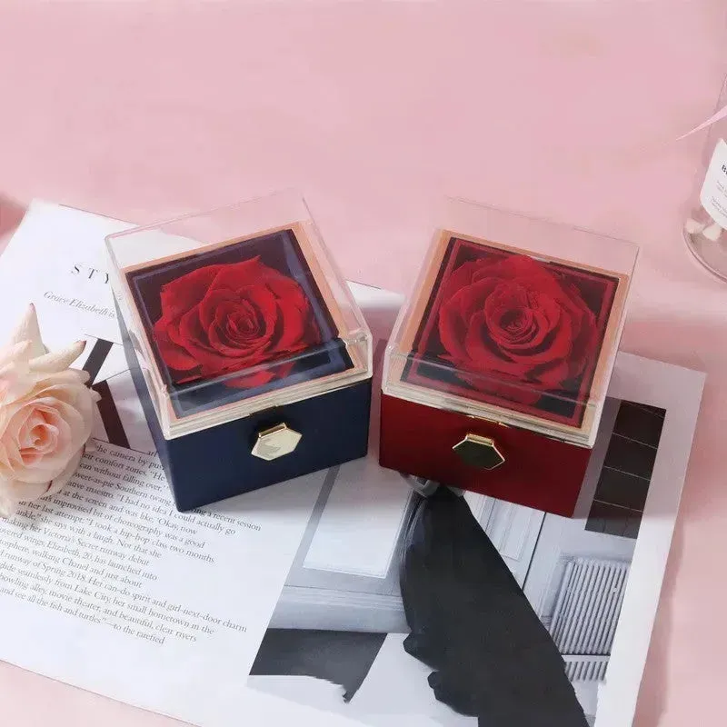 Acrylic Ring Box Valentine's Day Proposal Confession