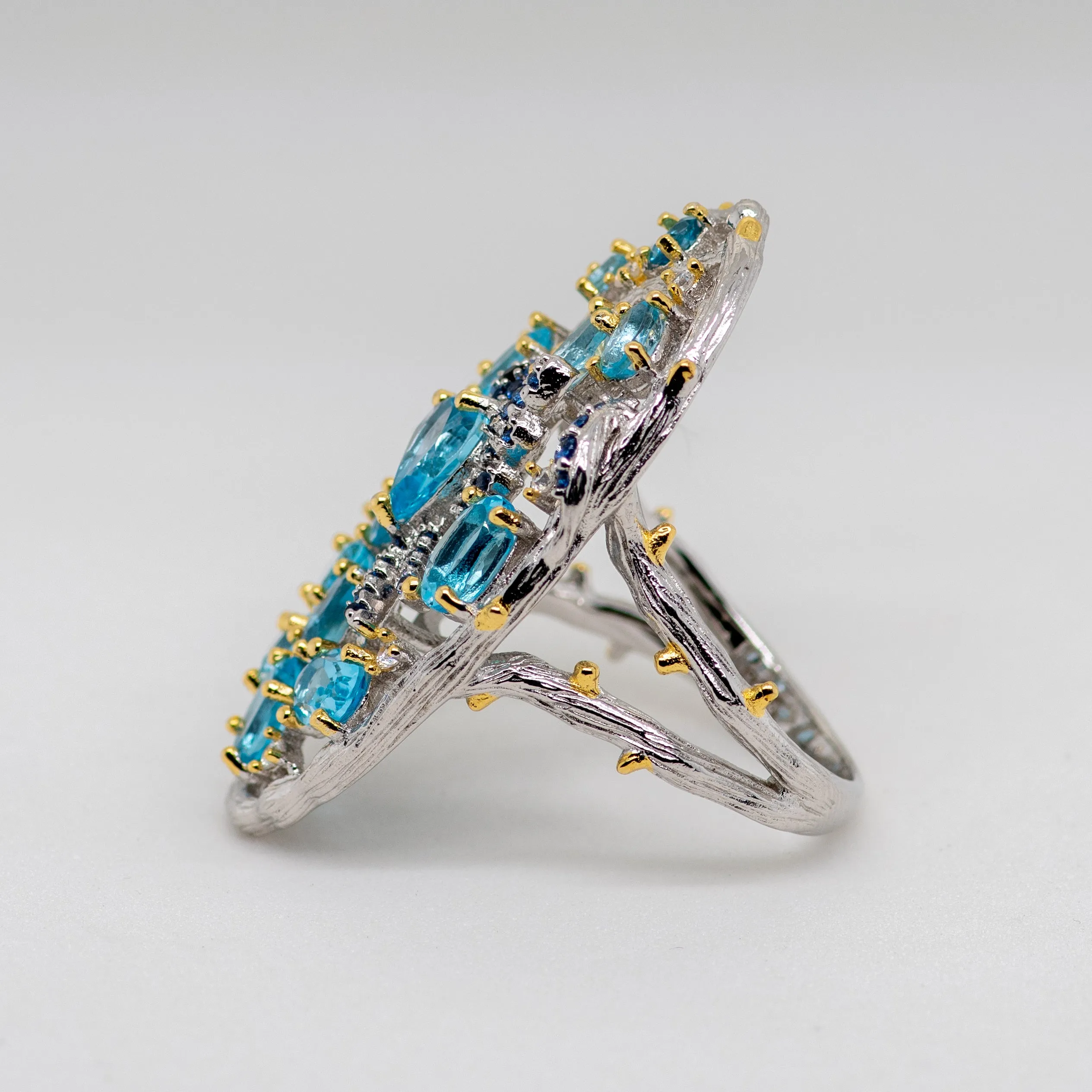 Aerie Swiss Blue Topaz Ring in Sterling Silver