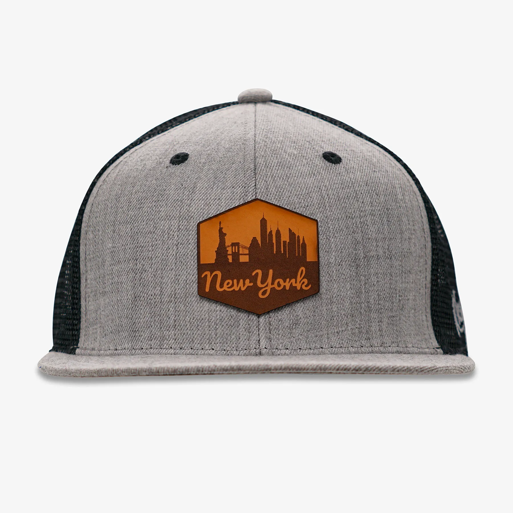 Aksels Laser New York Skyline Hexagon Snapback Hat