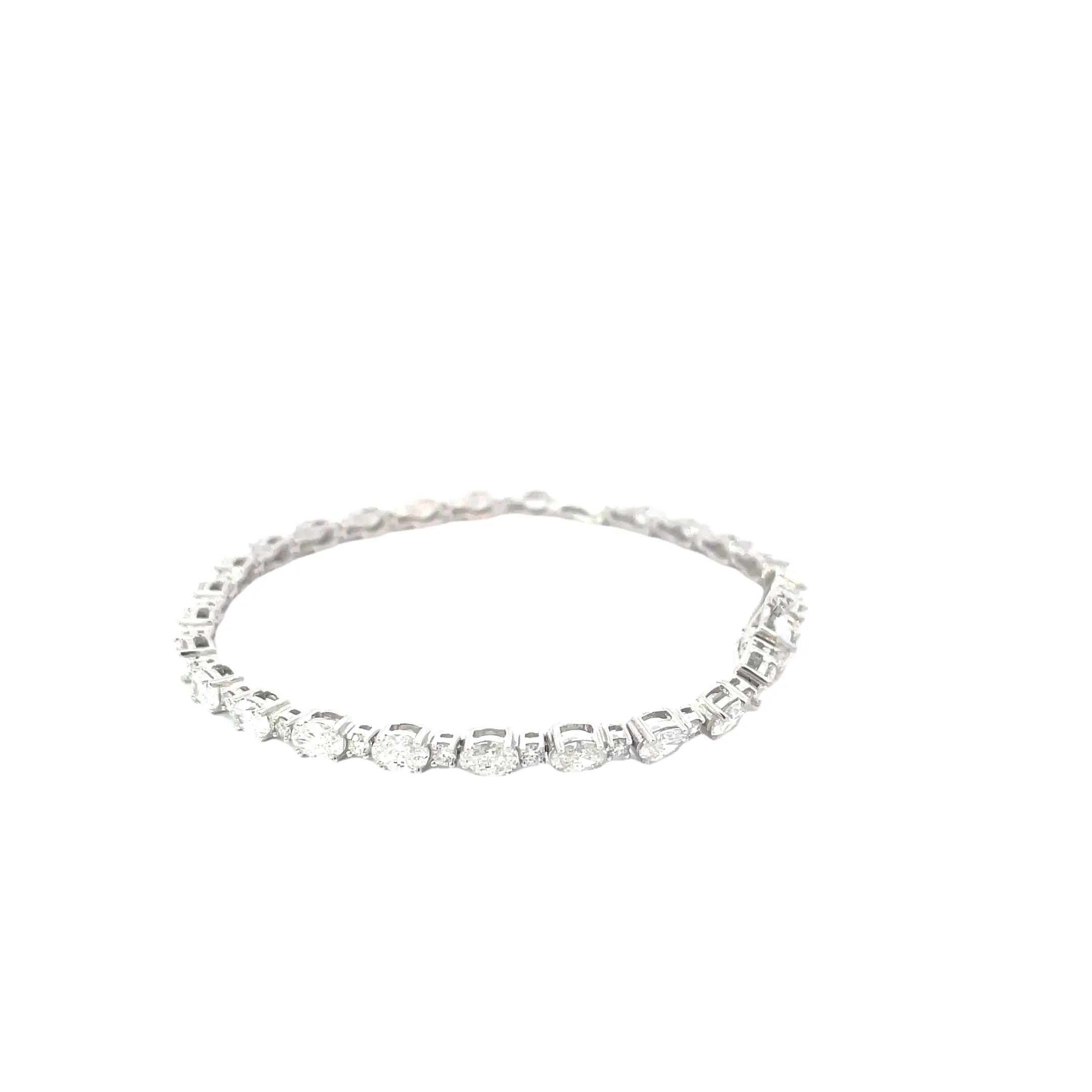 Alternating Lab Grown Diamond Tennis Bracelet