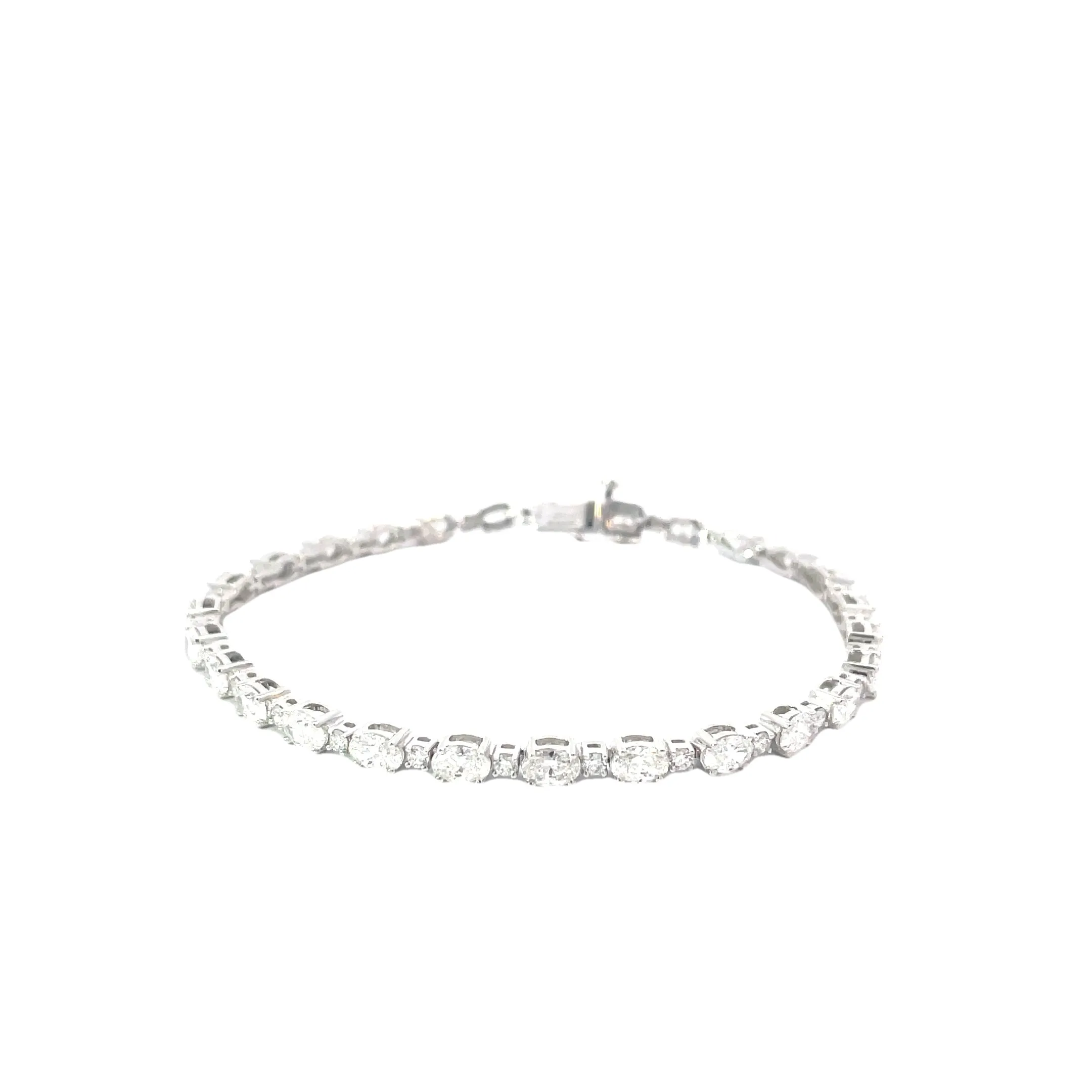 Alternating Lab Grown Diamond Tennis Bracelet