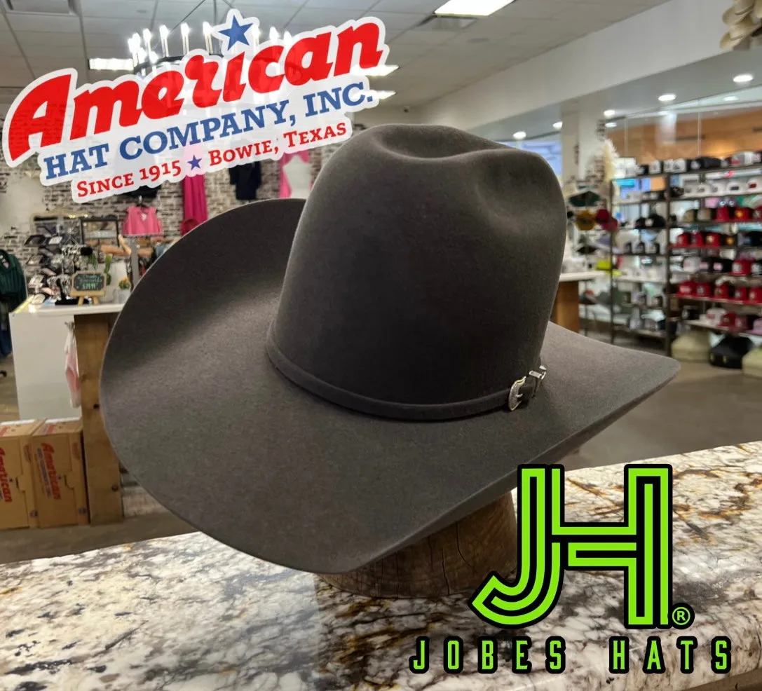 American Hat Co Felt 10X Steel 7” Tall Crown 4" 1/4 Brim