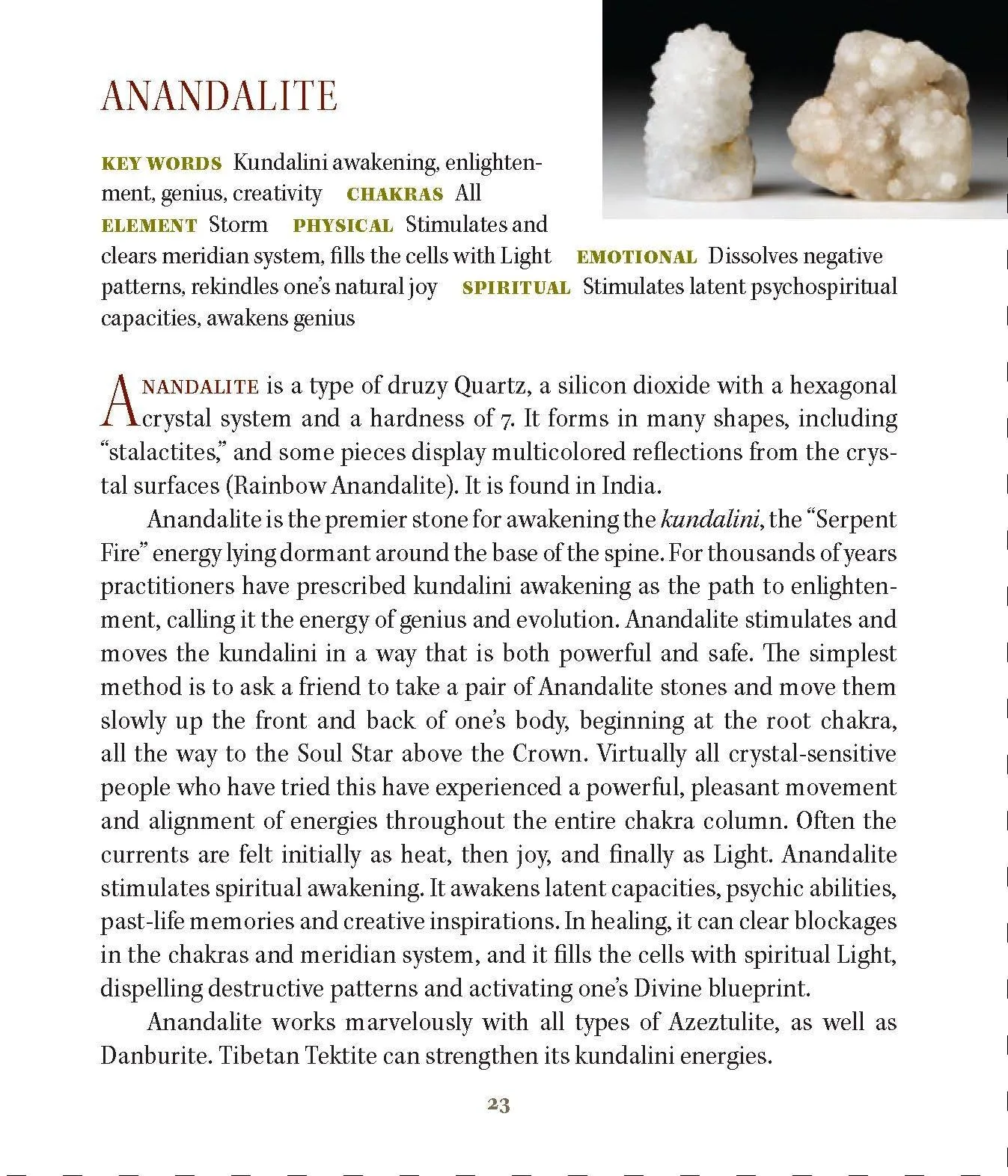 Anandalite Crystal Pendant 'Awakener'