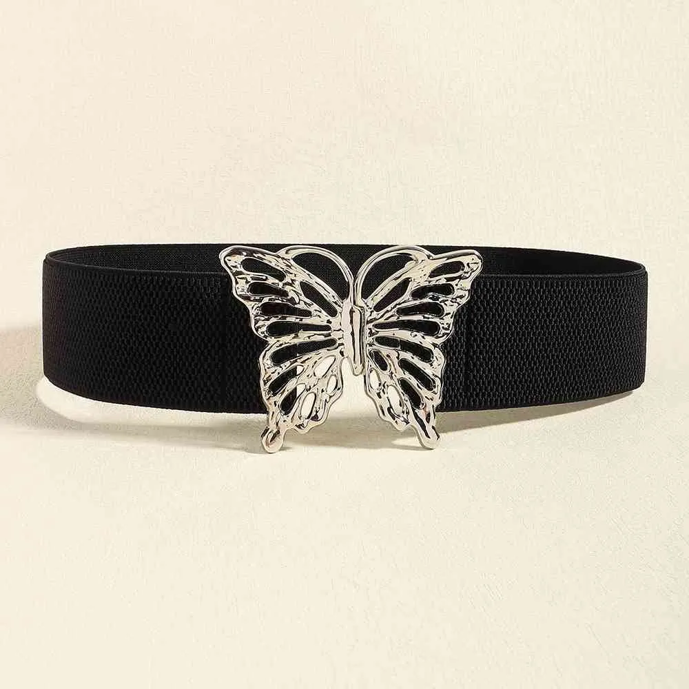 *APP EXCLUSIVE*  Butterfly Buckle Elastic Belt