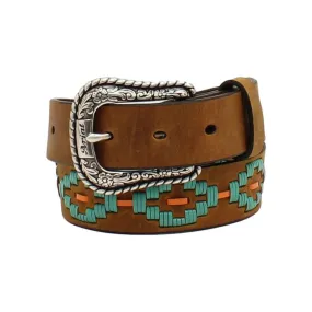 Ariat Western Belt Girls Southwestern Laced Leather Belt