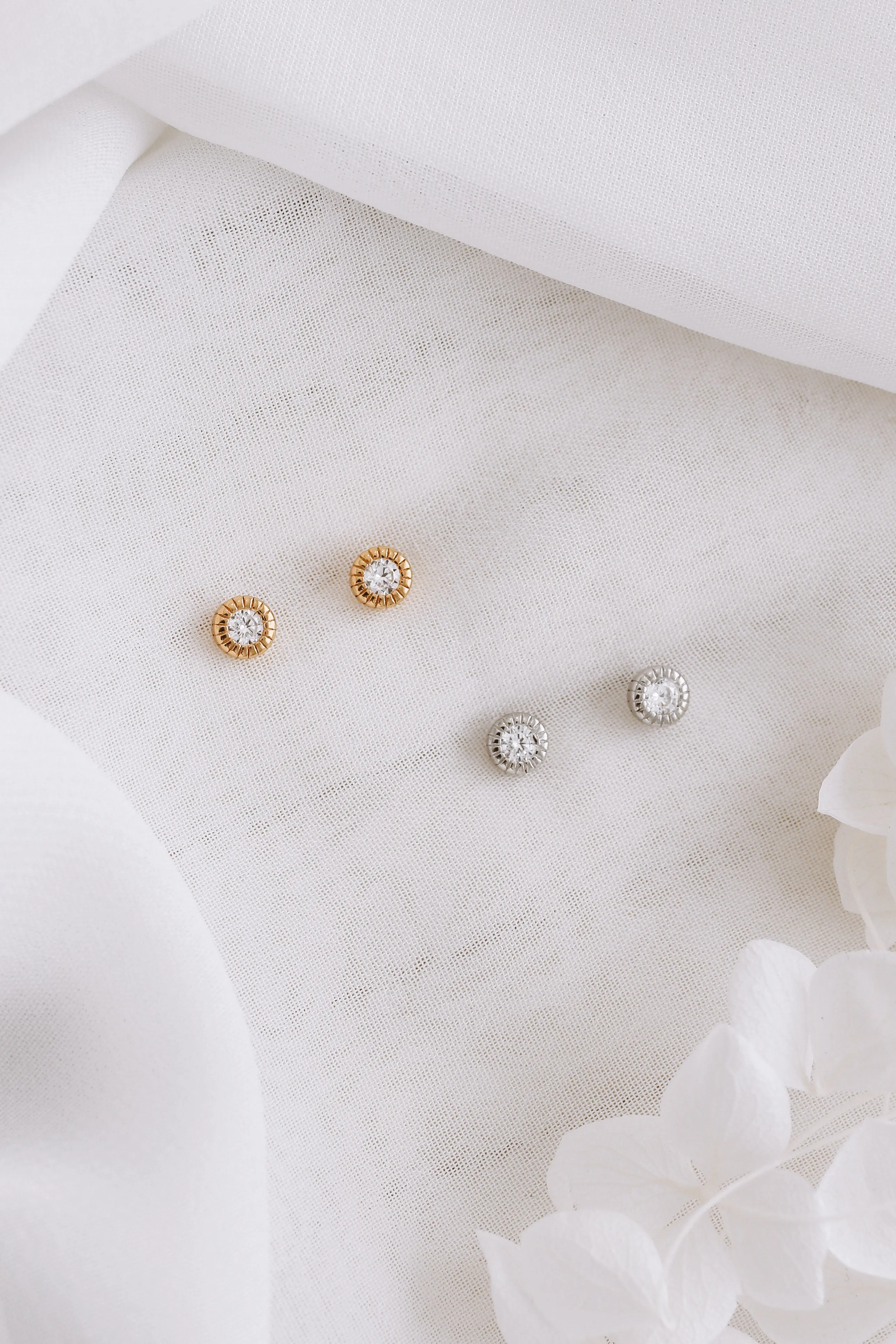 Ashlyn - Sterling Silver Stud Earrings