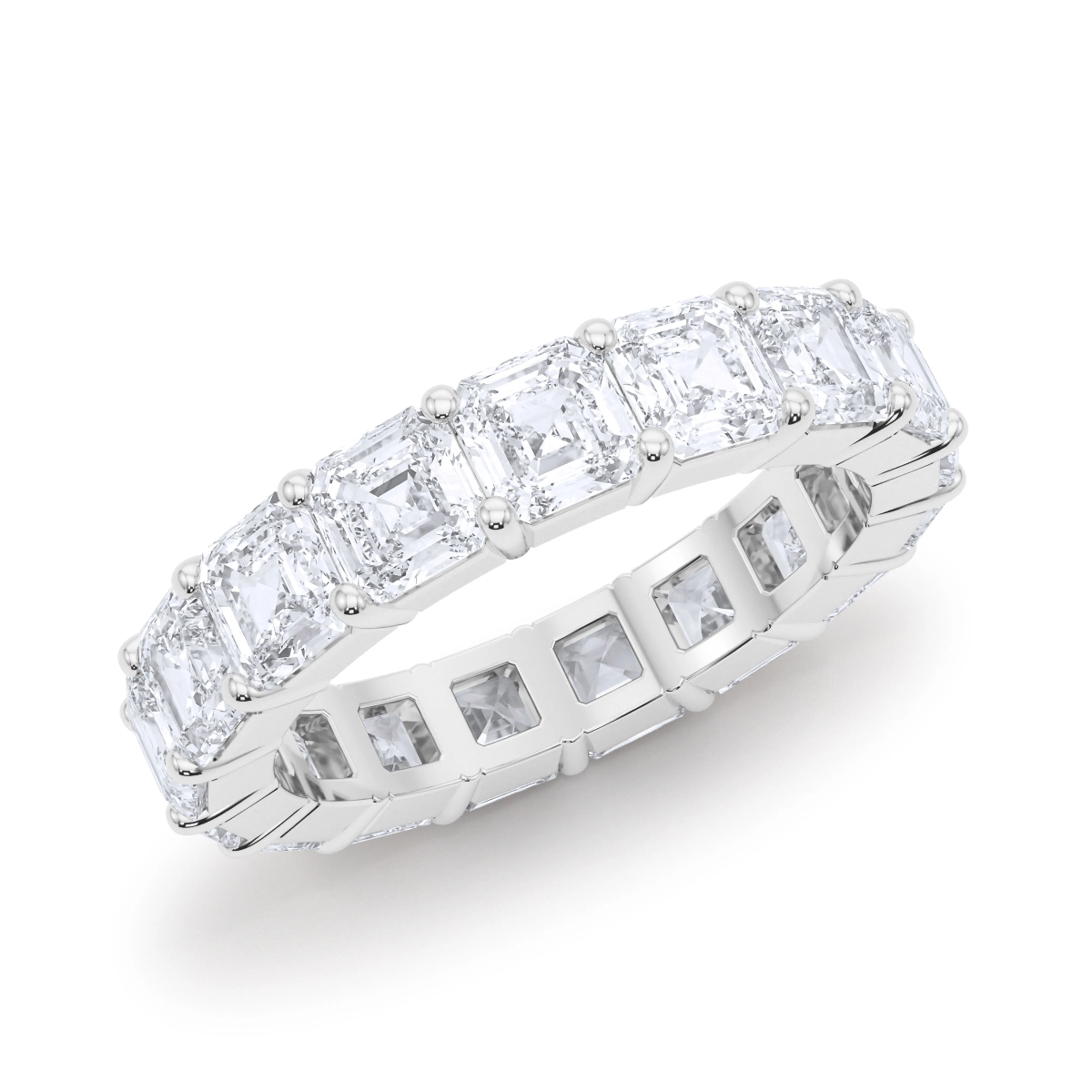 Asscher Cut Diamond Eternity Band