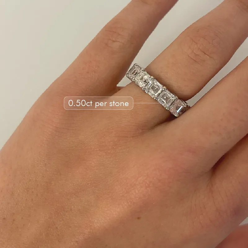 Asscher Cut Diamond Eternity Band