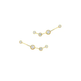 Baby Aries Diamond Constellation Studs