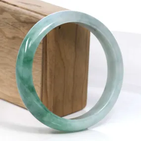 Baikalla Blue-Green Classic Real Jadeite Jade Bangle Bracelet (62.69mm) #394