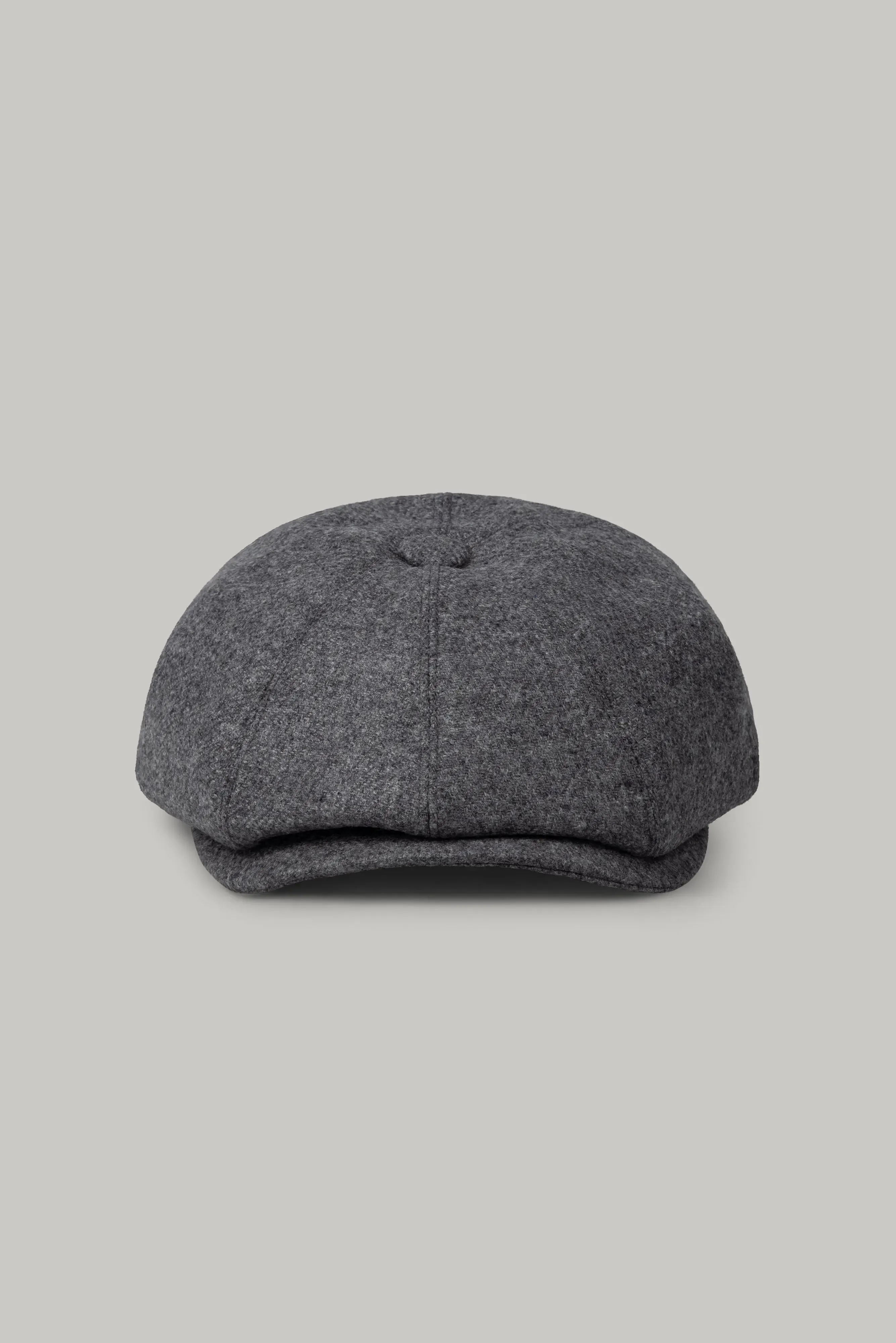 Baker Boy Hat - Silver Grey Wool