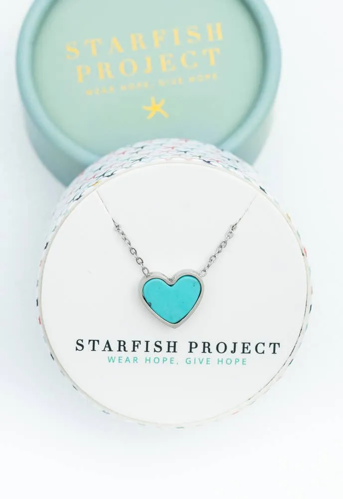 Bay Turquoise Heart Necklace