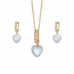 Beloved Moonstone Layering Set 18ct Gold Plate