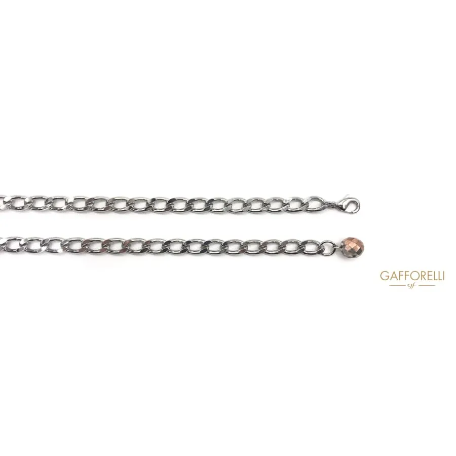 Belt with Drop Shaped Swarovski, 95 Cm - C221 Gafforelli Srl