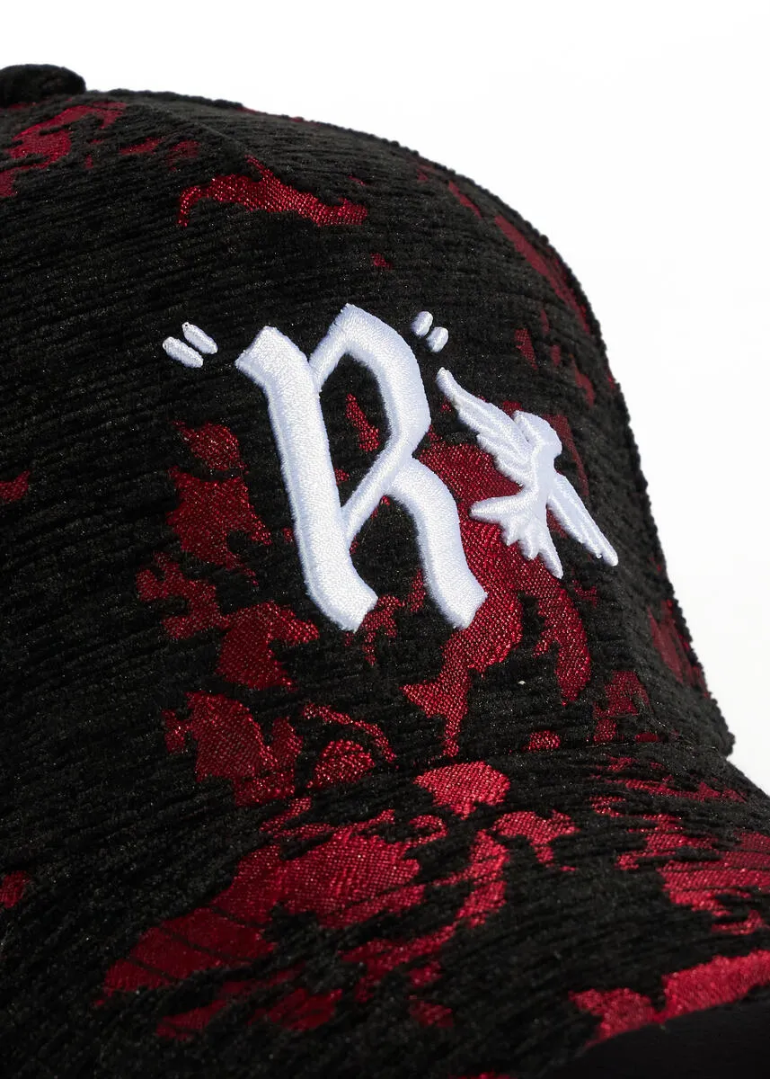 Black Burgundy Luxe Hat