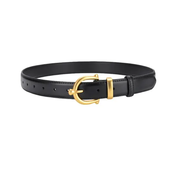 Black Women Genuine Leather Belt 黑色女士真皮皮带 KCBELT1053