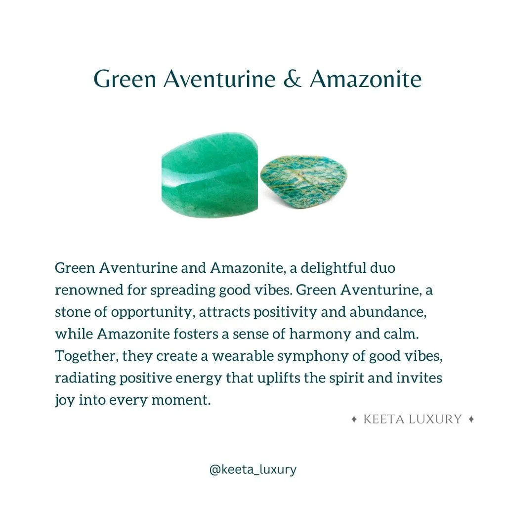 Blissful - Green Aventurine & Amazonite Bracelet