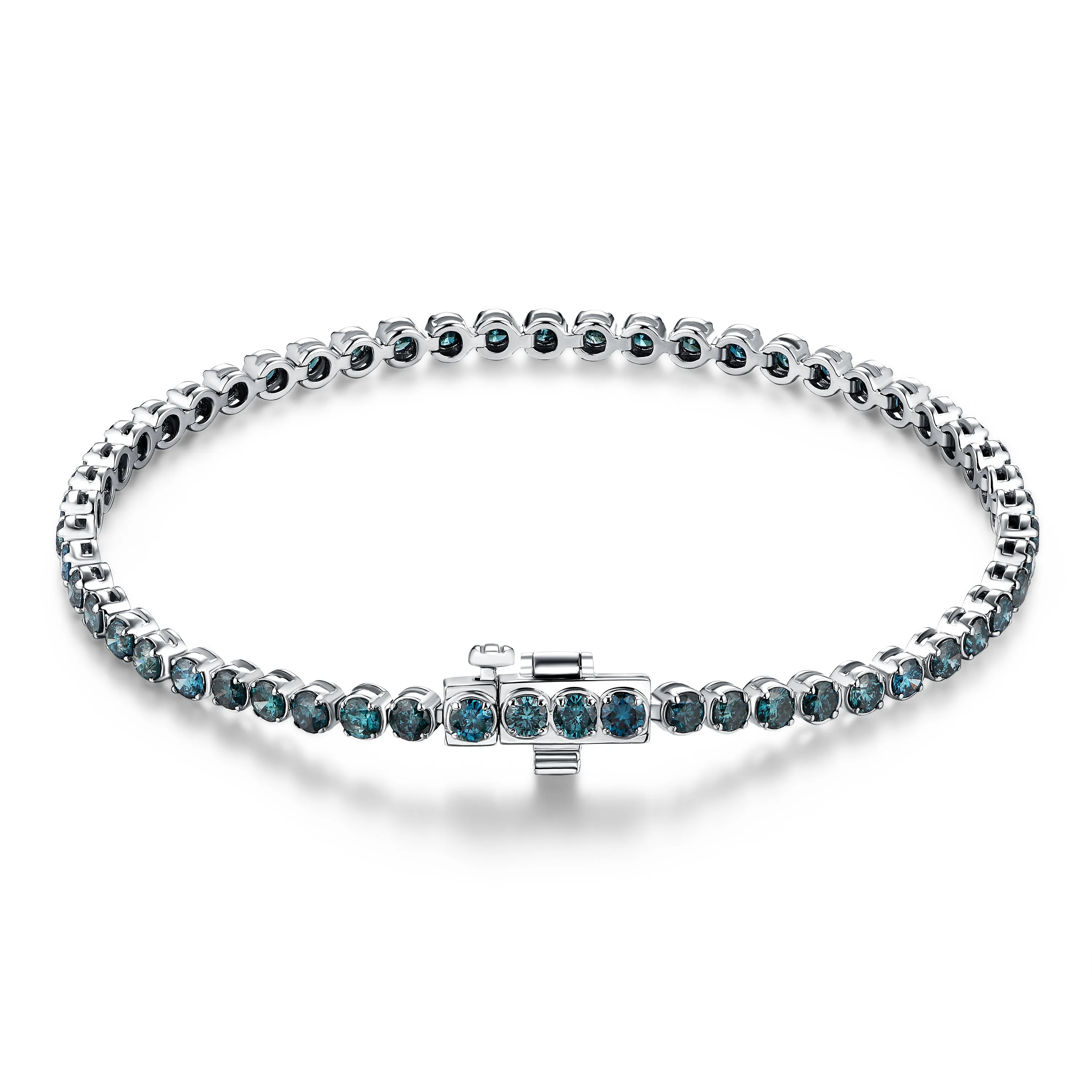 Blue Diamond Tennis Bracelet