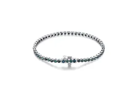 Blue Diamond Tennis Bracelet