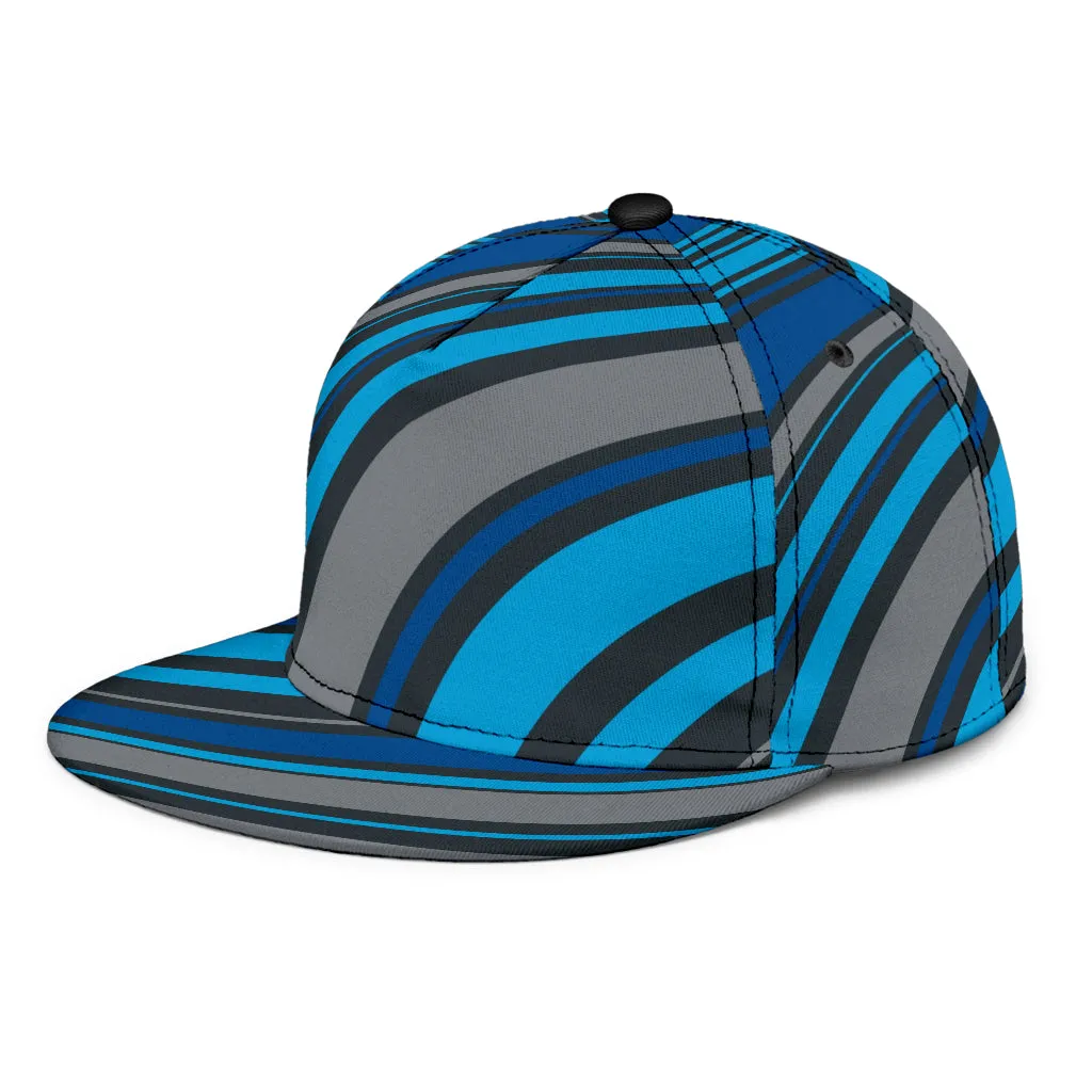 Blue Fractals Snapback Hat