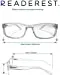 Blue-Light-Blocking-Reading-Glasses-Computer-Glasses-Clear-1-25-Magnification