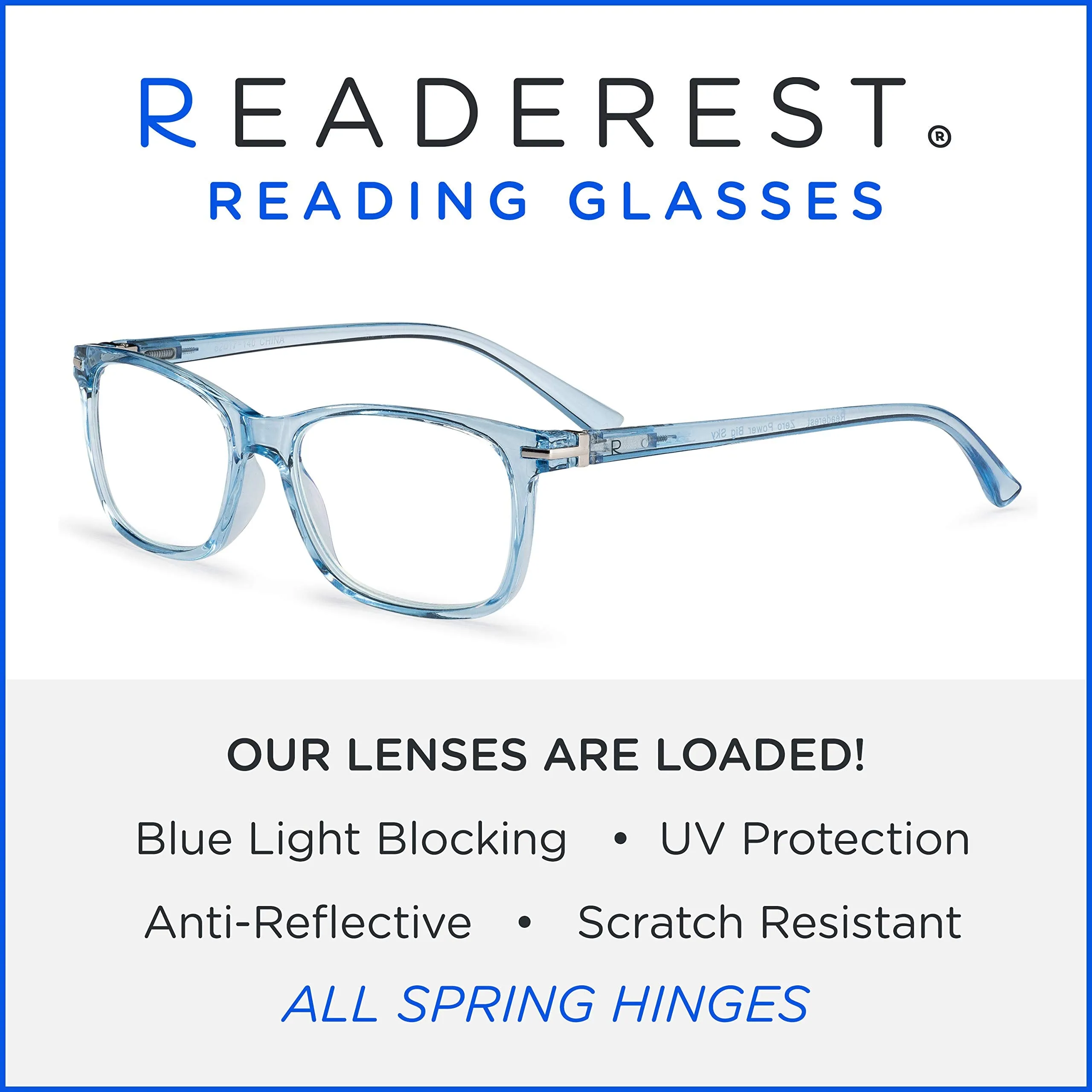 Blue-Light-Blocking-Reading-Glasses-Light-Blue-2-00-Magnification-Computer-Glasses