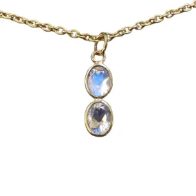 Blue Schiller Rainbow Moonstone Pendant