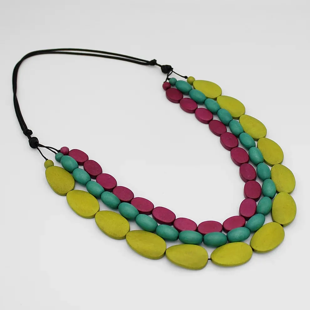 BP24N10 Wooded Nora Necklace