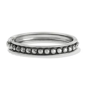 Brighton | Pretty Tough Stud Hinged Bangle Bracelet in Silver Tone