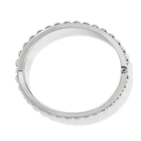 Brighton | Pretty Tough Stud Hinged Bangle Bracelet in Silver Tone