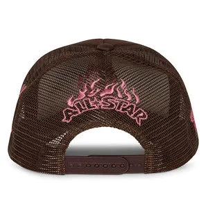 Brown "All Star" LA Design Trucker Hat