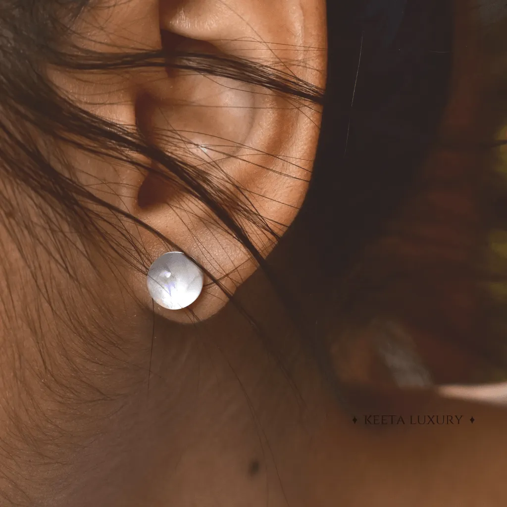 Button Pop - Moonstone Studs