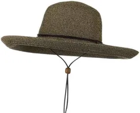 C- Jeanne Simmons Women's Kettle Brim with Chin Cord Sun Hat, Style# 8595