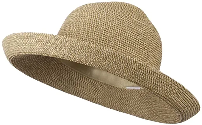 C- Jeanne Simmons Women's Kettle Brim with Chin Cord Sun Hat, Style# 8595