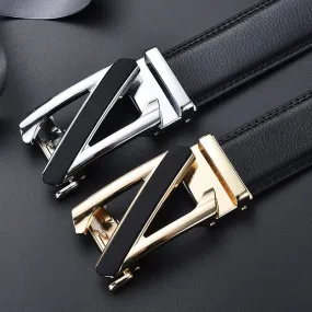 Casual Z Letter Design Automatic Buckle High Quality Belts For Men's-JonasParamount