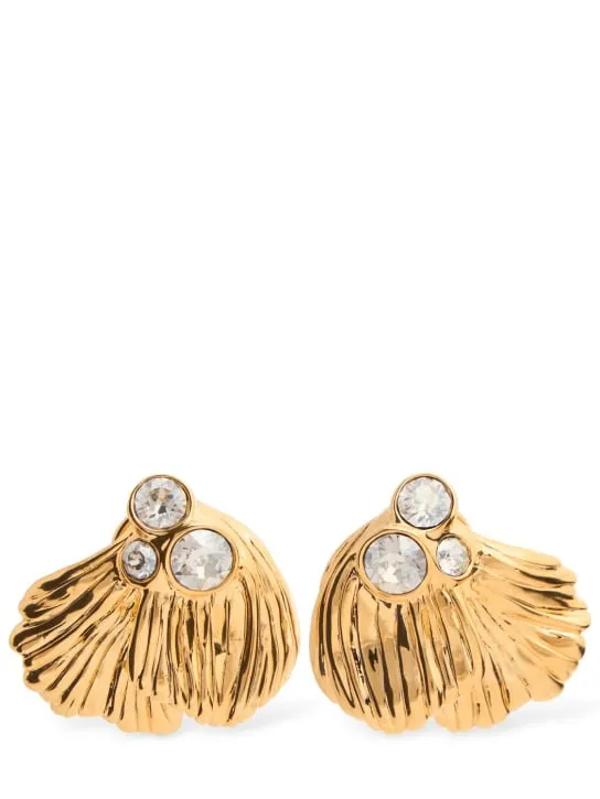 Chloé   Flowers crystal stud earrings 