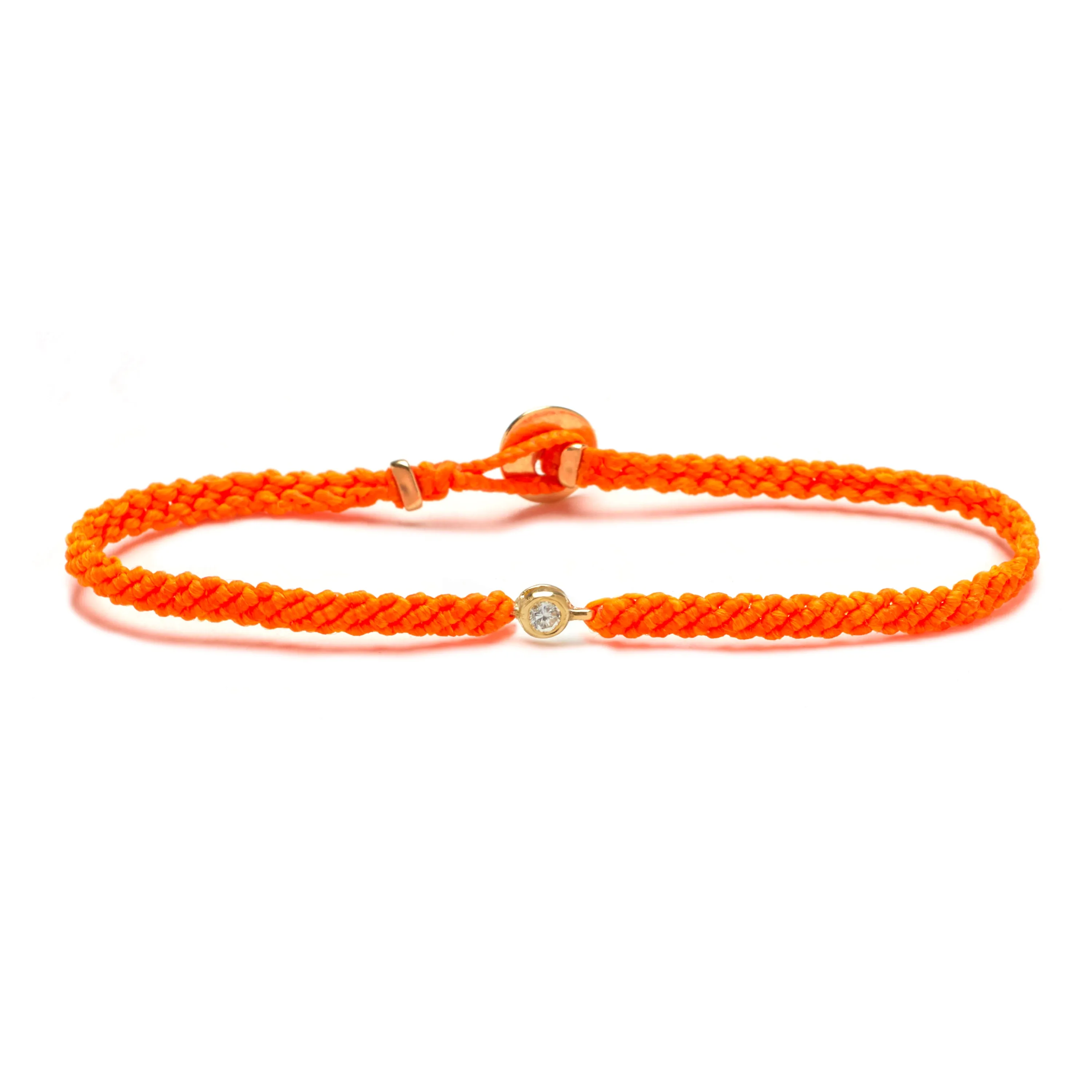 Classic Diamond Bracelet in Neon Orange