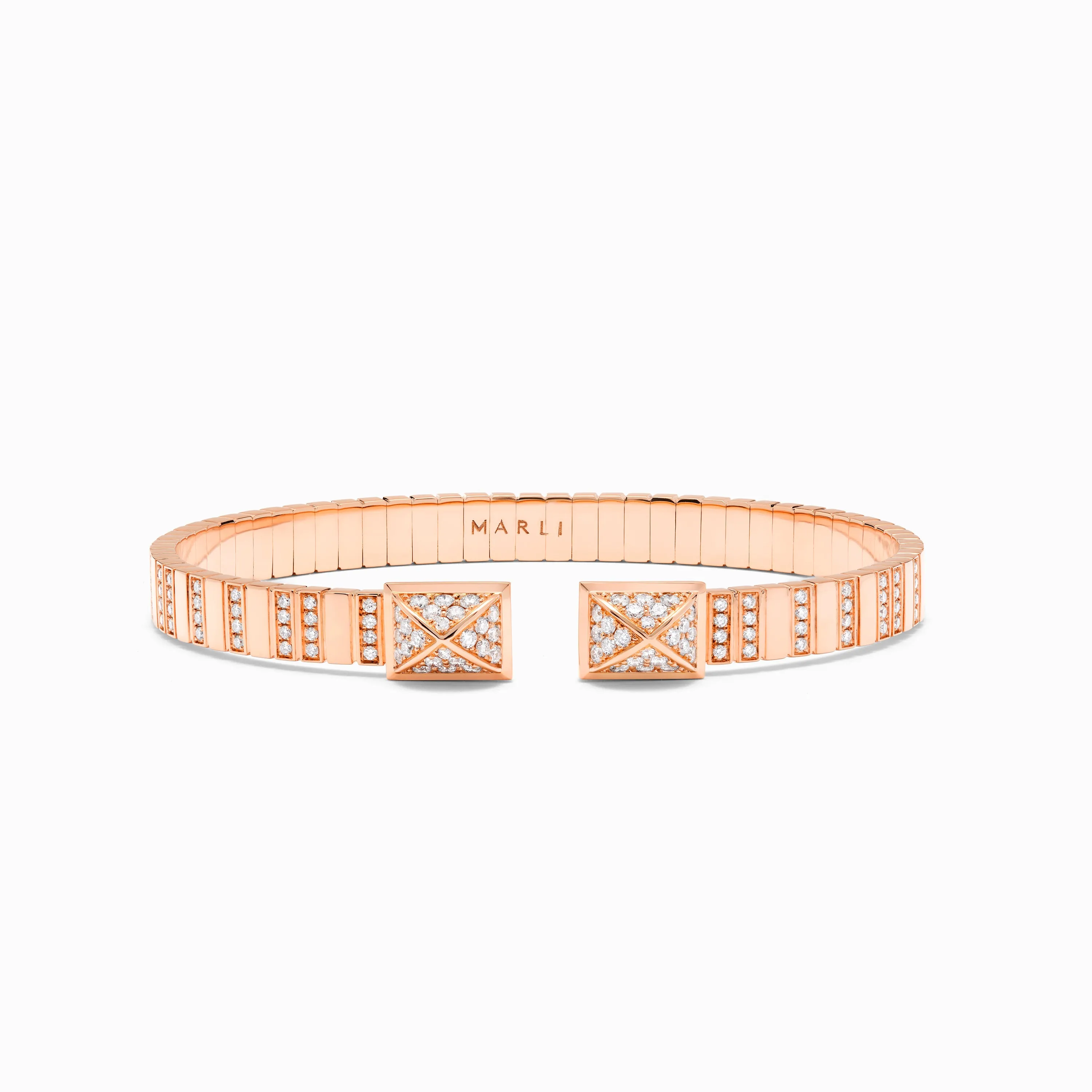 Cleo 2 Link Full Diamond Slip-On Bracelet